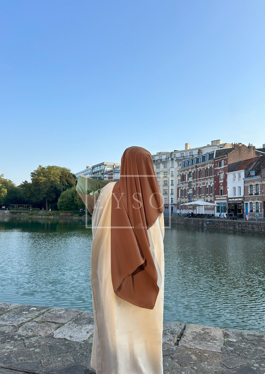 Hijab SEDEF Soie de Médine - Noisette - 14