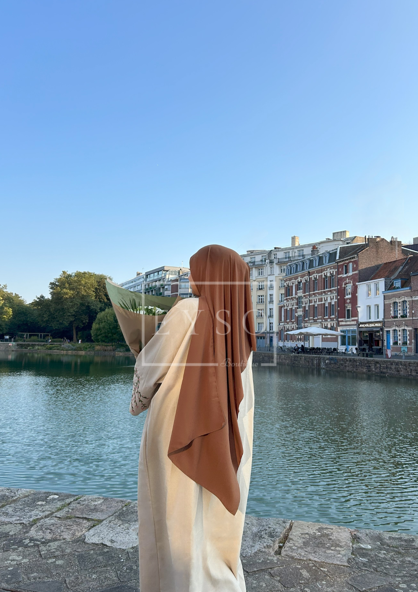 Hijab SEDEF Soie de Médine - Noisette - 14