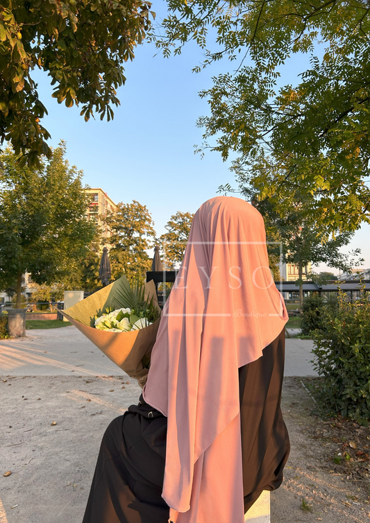 Hijab SEDEF Jersey Premium Luxe - Rose Poudré - 24