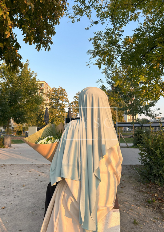 Hijab SEDEF Jersey Premium Luxe - Vert D'eau - 25