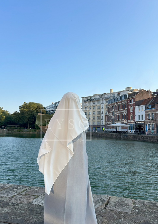Hijab Soie de Médine - BLANC - 32