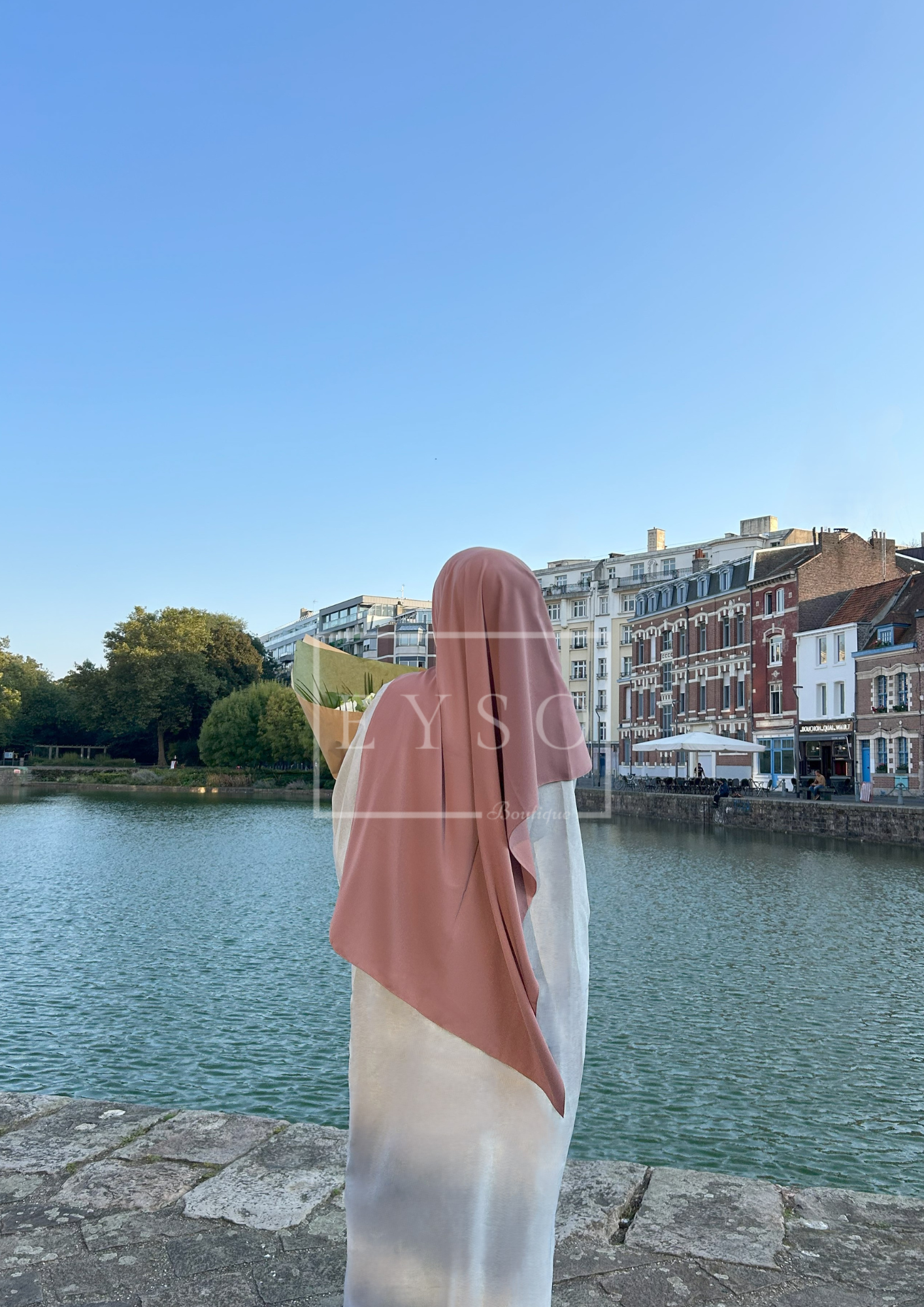 Hijab Soie de Médine - Violet figue - 35