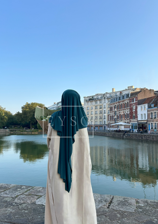 Hijab Jersey - Bleu Canard - 39