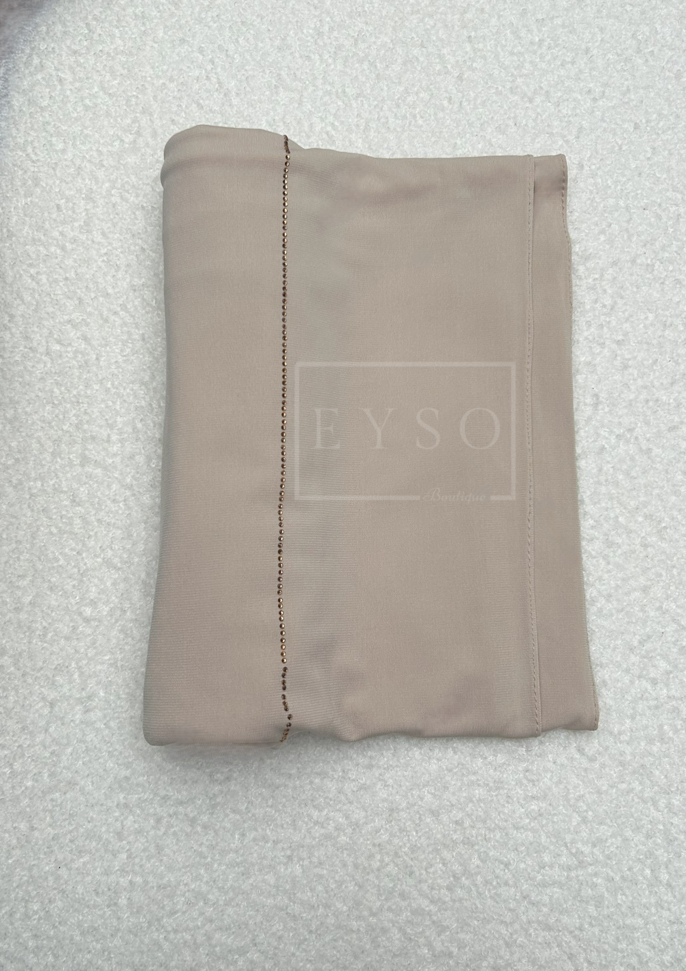 Hijab SEDEF Jersey Premium Luxe à Strass - Crème - 40