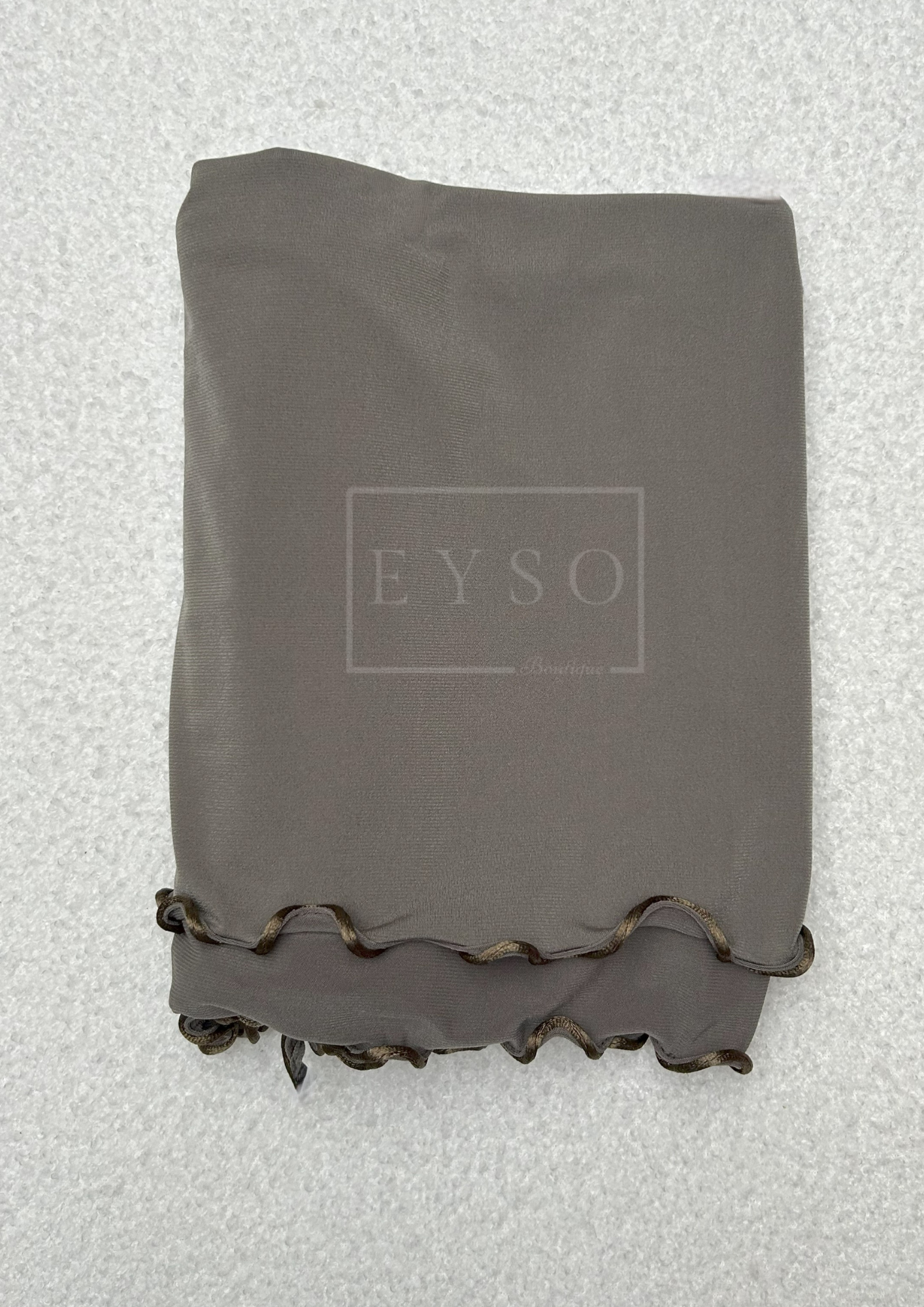 Hijab SEDEF Jersey Premium Luxe Frisé - Kaki - 46