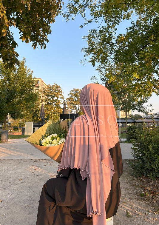 Hijab SEDEF Jersey Premium Luxe Frisé - Rose Glam - 48