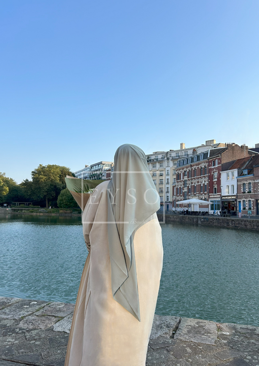 Hijab SEDEF Soie de Médine - Vert d'eau - 5