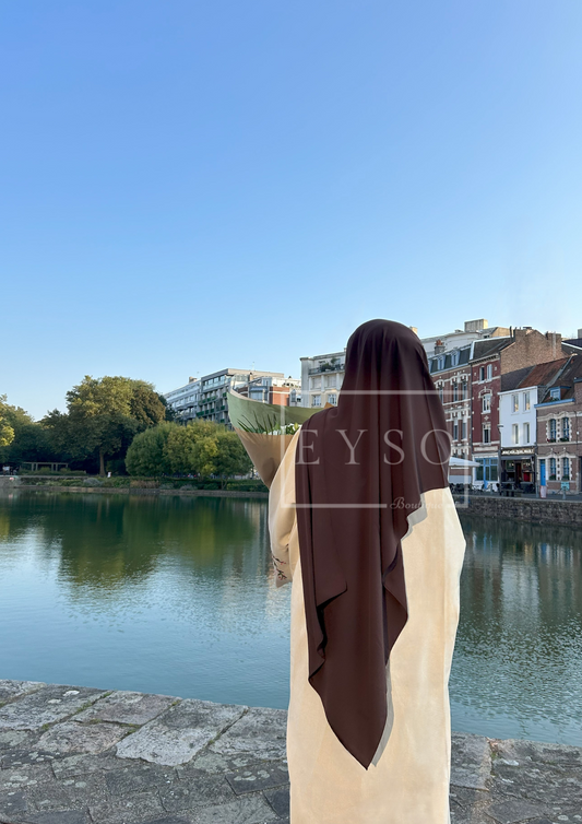 Hijab SEDEF Soie de Médine - Chocolat - 8