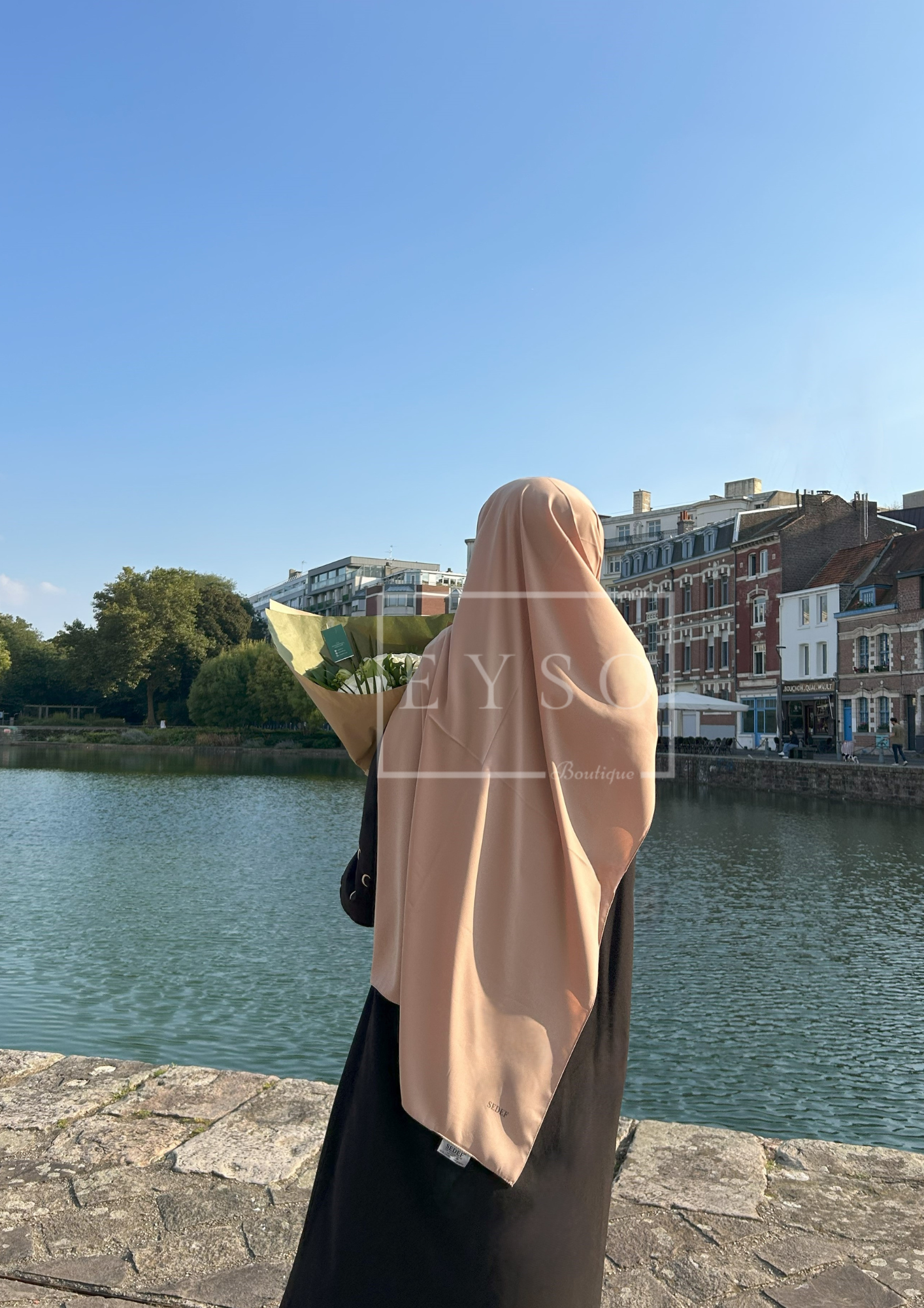 Hijab SEDEF Soie de Médine - Camel - 9
