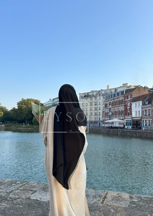 Hijab SEDEF Soie de Médine - NOIR - 20