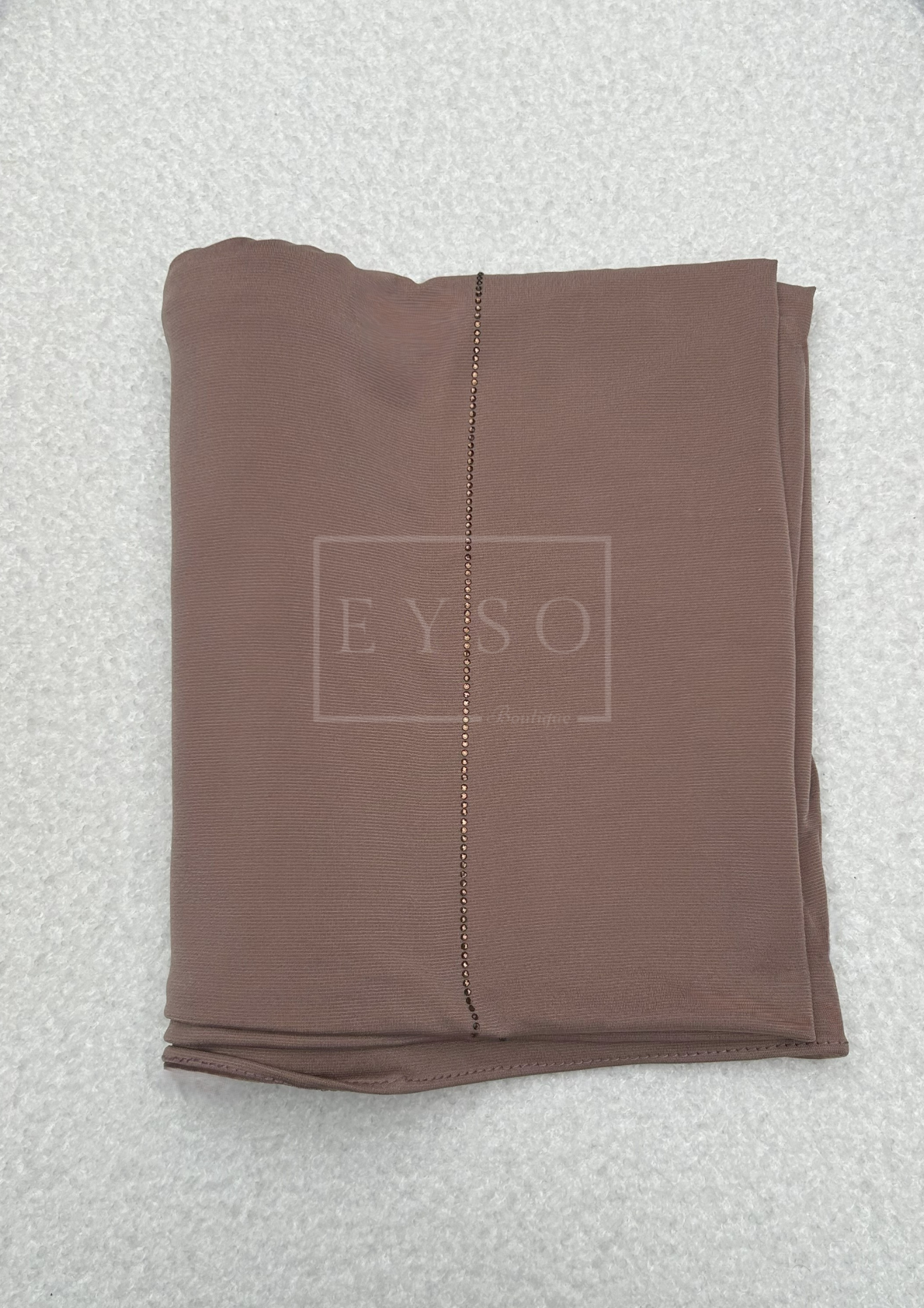 Hijab SEDEF Jersey Premium Luxe à Strass - Marron - 41