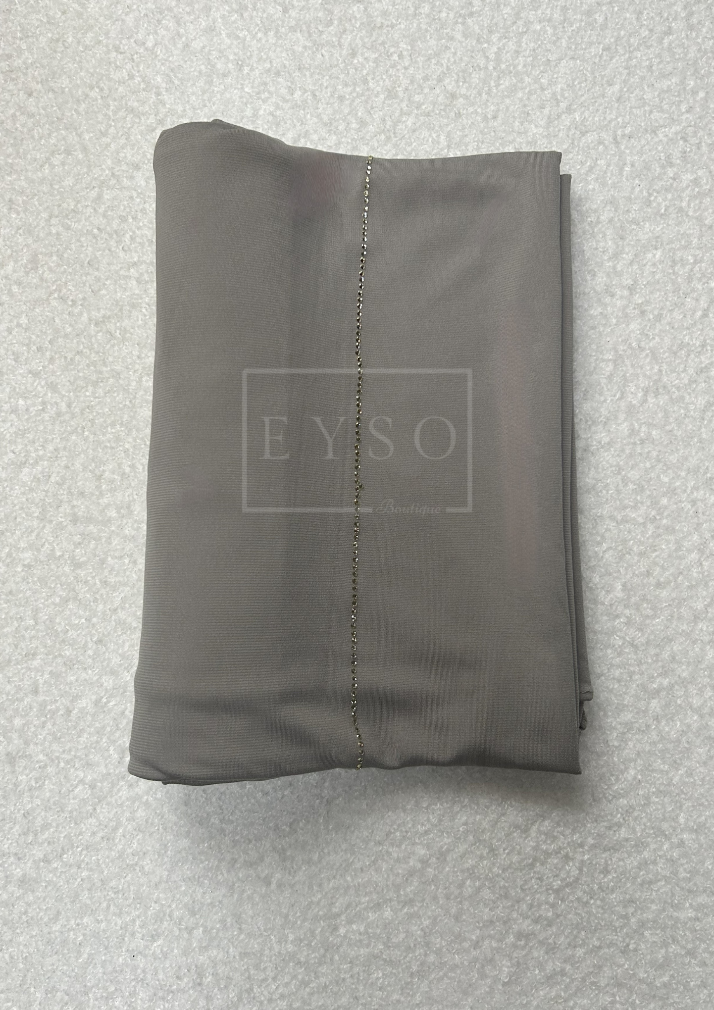 Hijab SEDEF Jersey Premium Luxe à Strass - Vert de Gris - 43