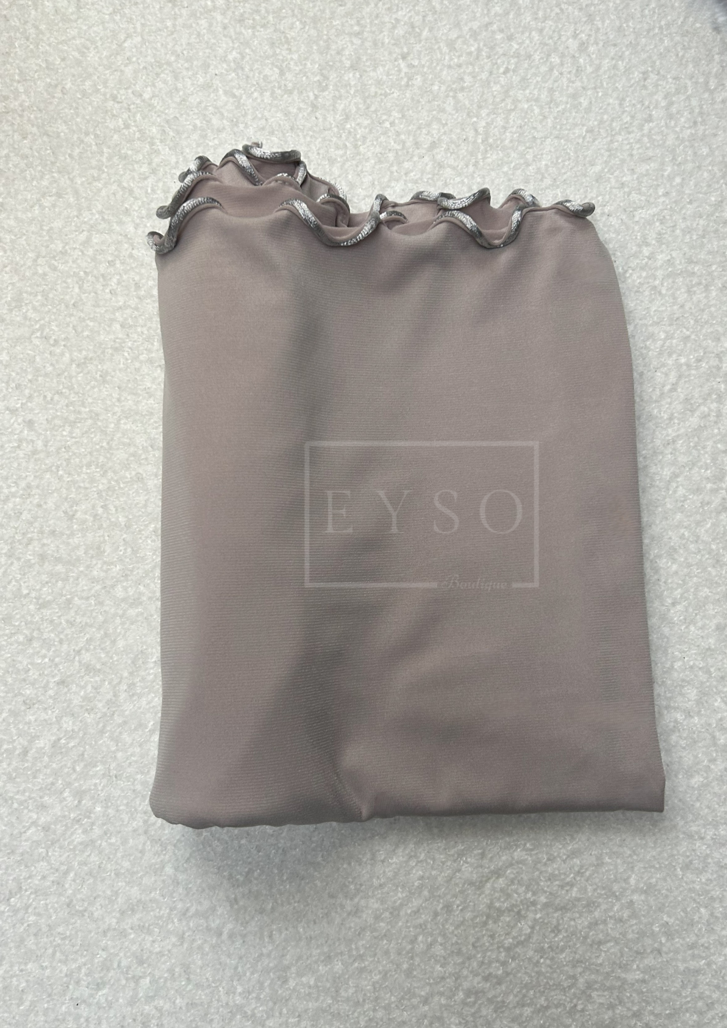 Hijab SEDEF Jersey Premium Luxe Frisé - Grège - 47